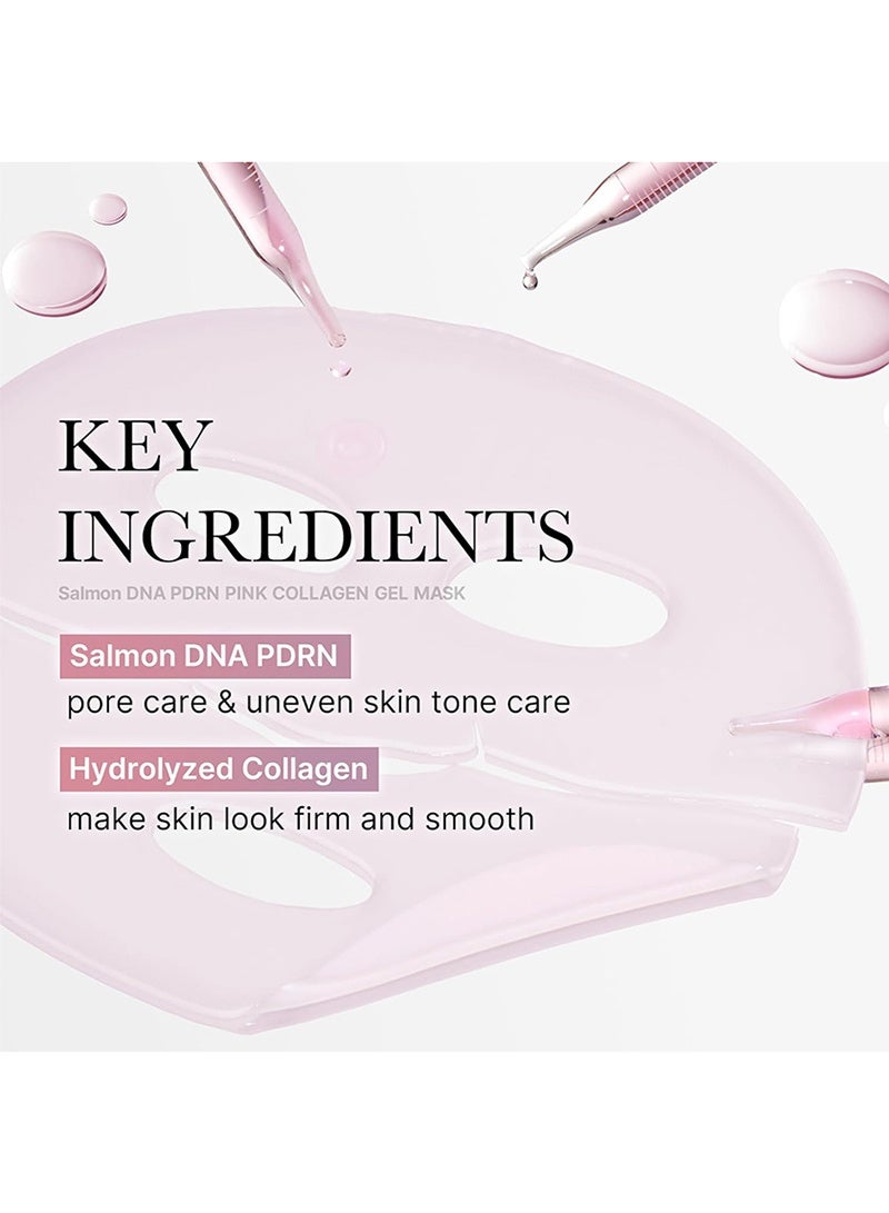 Color-Changing Jelly Mask Set For Uneven Skin Tone & Radiant Glow: Salmon DNA PDRN pink collagen jelly gel mask (4ea) and Kojic Acid Turmeric Brightening Gold Jelly Gel Mask (4ea) - Image 5