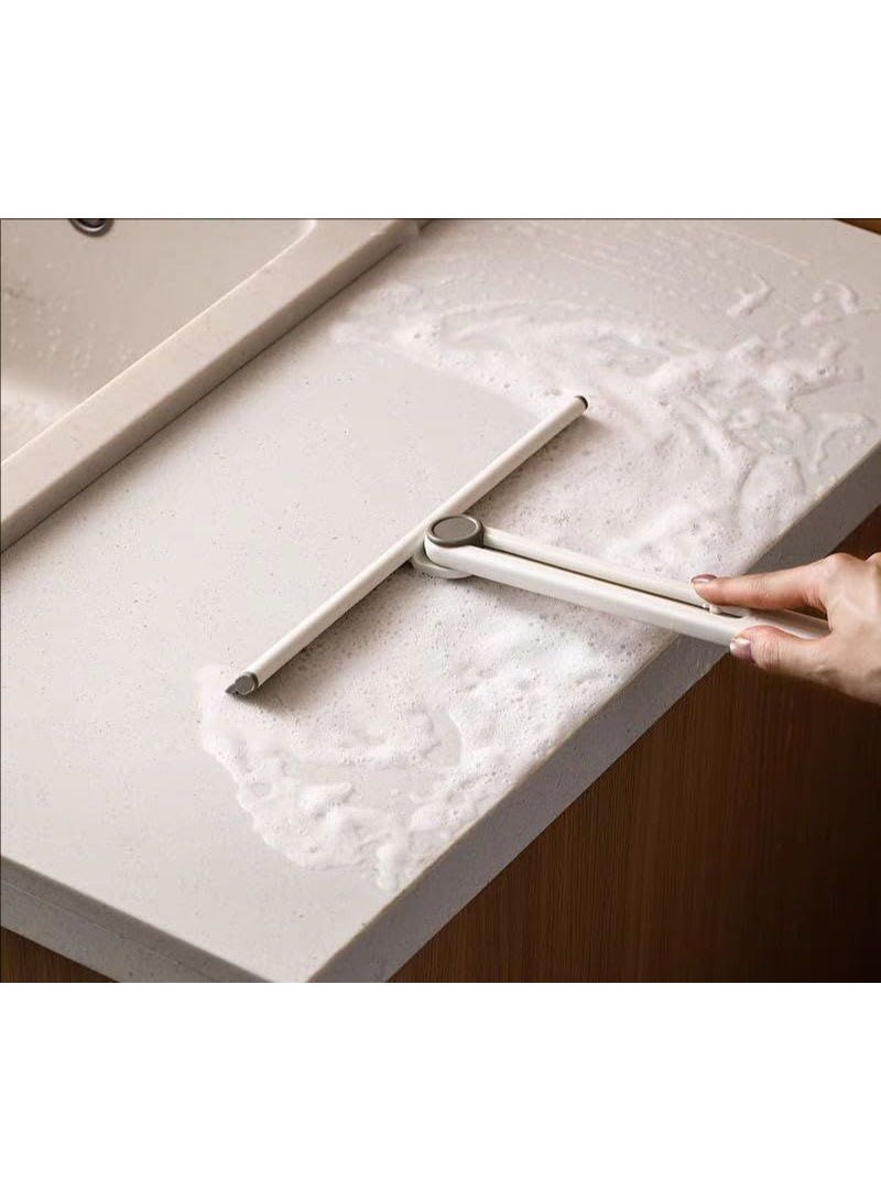 Multi-Purpose Silicon Squeegee, Household Cleaning Tools, Mirror Wiper, Glass Window Cleaner Apply to Tiles, Shower Doors, Bathroom, Mirrors, and Car Windows, Doors - Image 3
