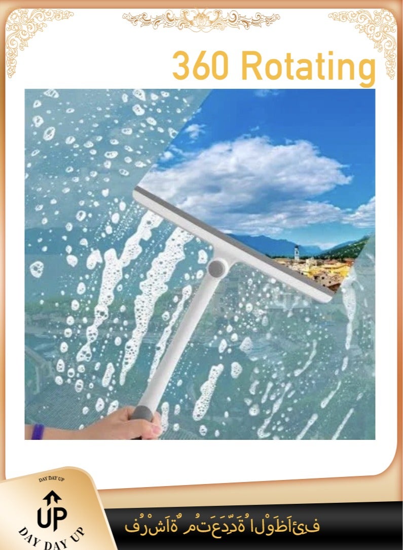 Multi-Purpose Silicon Squeegee, Household Cleaning Tools, Mirror Wiper, Glass Window Cleaner Apply to Tiles, Shower Doors, Bathroom, Mirrors, and Car Windows, Doors - Image 1