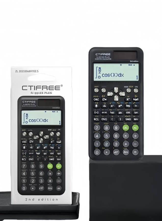 CTIFREE fc-991ES Plus Second Edition Scientific Multifunction Calculator Black - Image 1