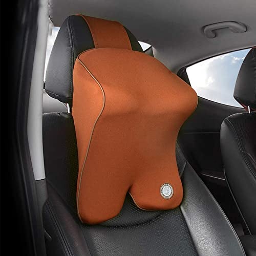 GiGi (G-1603 Memory Foam Car Neck Pillow Car Headrest,Head Pillow,Rest Pillow,Protect Neck (Brown) - Image 1