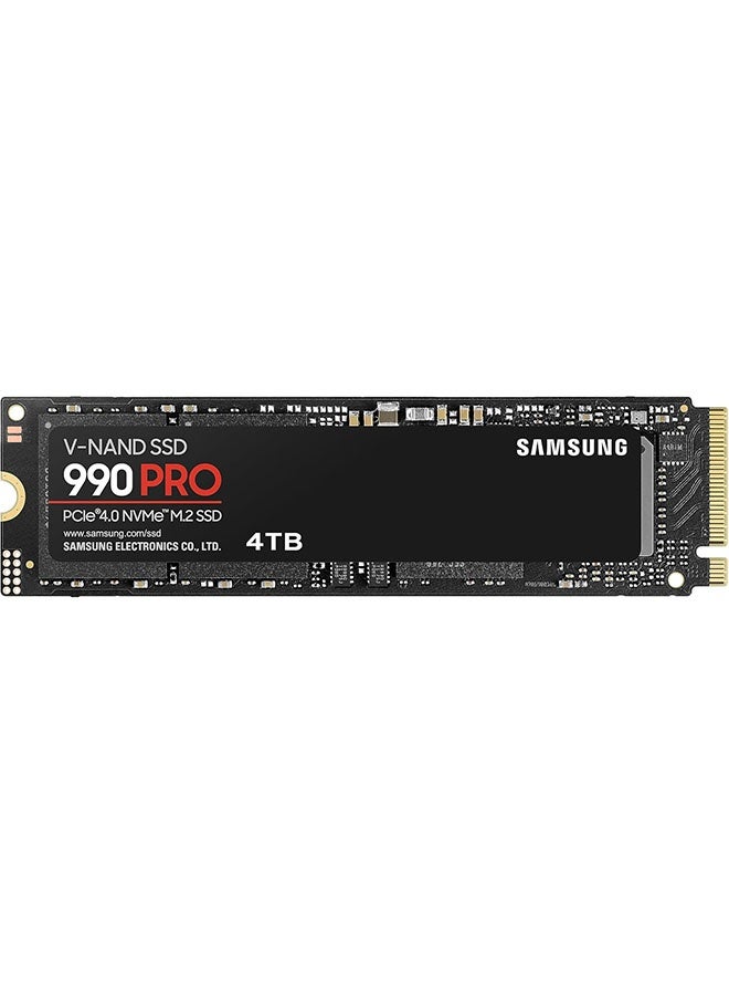 SAMSUNG 990 PRO SSD 4TB PCIe 4.0 M.2 2280 Internal Solid State Hard Drive, Seq. Read Speeds Up to 7,450 MB/s for High End Computing, Gaming, and Heavy Duty Workstations,