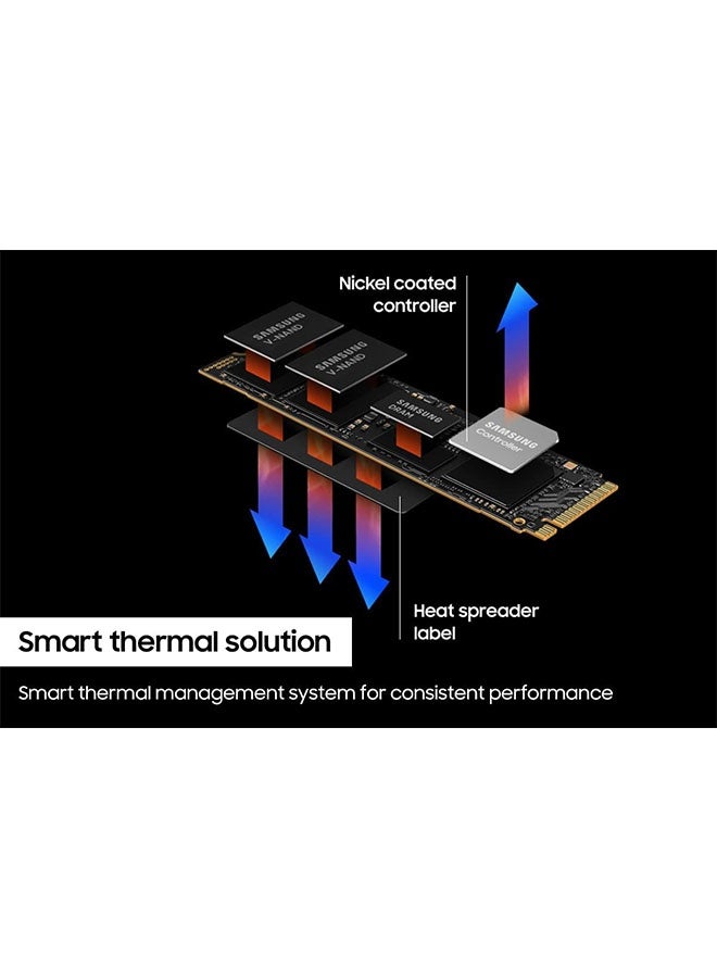 SAMSUNG 990 PRO SSD 4TB PCIe 4.0 M.2 2280 Internal Solid State Hard Drive, Seq. Read Speeds Up to 7,450 MB/s for High End Computing, Gaming, and Heavy Duty Workstations,