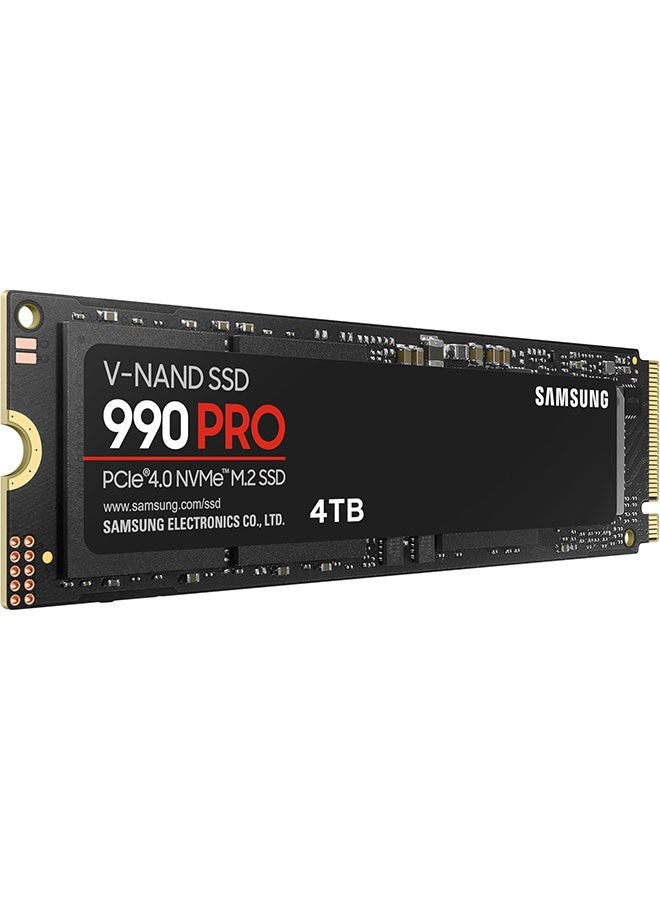 SAMSUNG 990 PRO SSD 4TB PCIe 4.0 M.2 2280 Internal Solid State Hard Drive, Seq. Read Speeds Up to 7,450 MB/s for High End Computing, Gaming, and Heavy Duty Workstations,