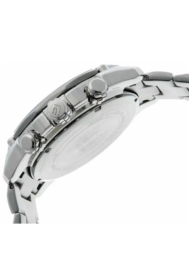 CASIO Men’s Chronograph Watch – Casio Edifice EF-550D-7AV, White Dial with Stainless Steel Silver Strap - Image 4