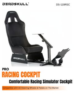 DEADSKULL Playseat Racing Gaming Seat - Black  - Image 1