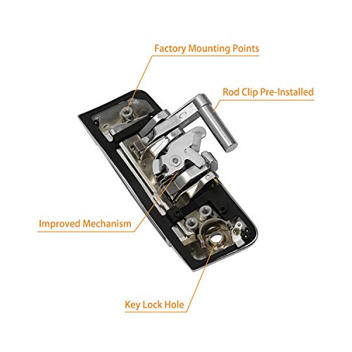 Gledewen Exterior Door Handle Driver Side Left with Key Hole | for 2003-2009 Nissan 350Z | Replaces# 80607-CD41E, 80607-CD40B, 80607-CD40E, 80607-CD41D - Image 4
