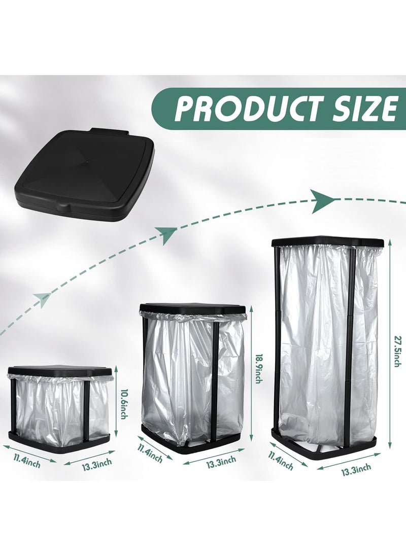 GION GION Kitchen Compost Bin 3 Different Height Trash Can with Lid Kitchen Portable Waste Bin Expandable Garbage Bin Household Storage Trash Can 1Pcs  - Image 4