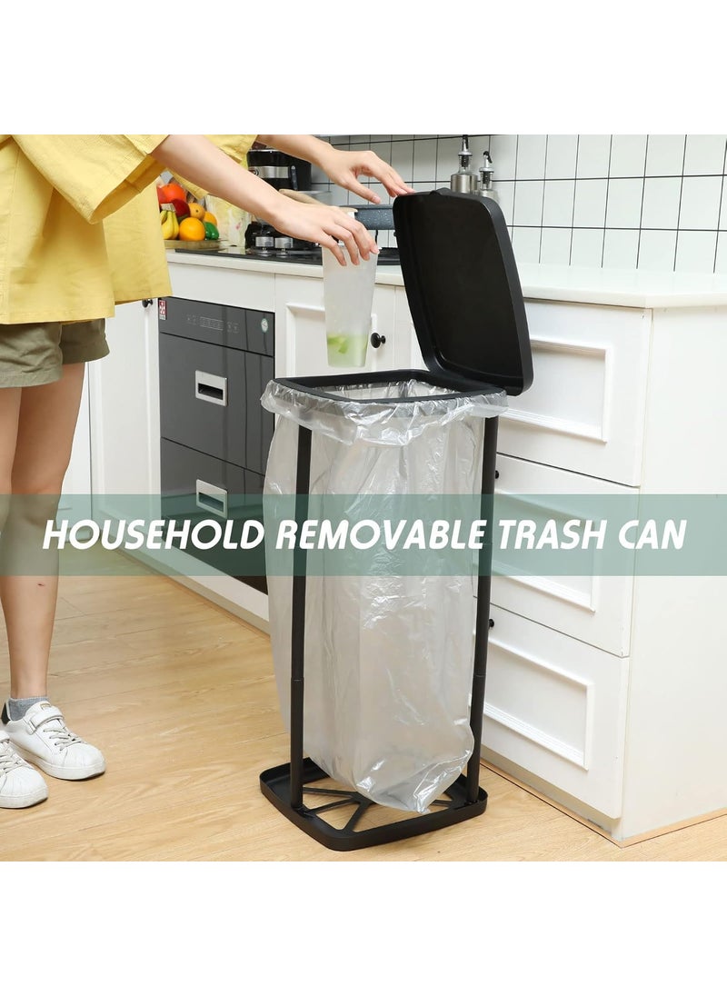 GION GION Kitchen Compost Bin 3 Different Height Trash Can with Lid Kitchen Portable Waste Bin Expandable Garbage Bin Household Storage Trash Can 1Pcs  - Image 3