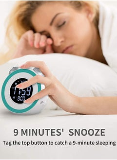Aookay Loud Alarm Clock with Bed Shaker  0-100% Dimmer Vibrating Alarm Clock for Heavy Sleepers or Hearing Impaired Easy to Set USB Charging Port  - Image 2