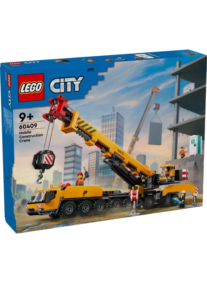 LEGO LEGO - City Yellow Mobile Construction Crane 1116 Pieces - 60409  - Image 1