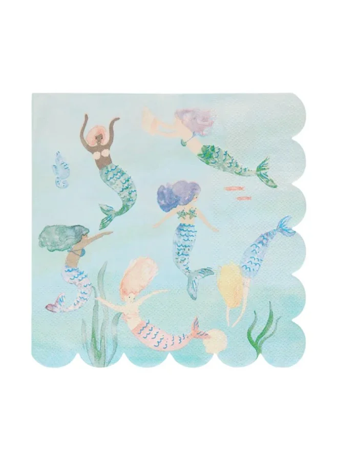Meri Meri Mermaids Swimming Napkins