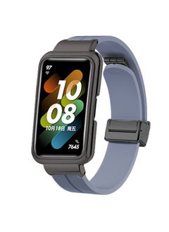 X-level Straps Compatible With Honor Band 6/ Honor Band 7 With Metal Frame+Adjustable Silicone Band With Magnetic Folding Buckle Quick Release Silicone Straps for Women Men Boy Girl Teenager  - Image 1