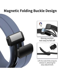 X-level Straps Compatible With Honor Band 6/ Honor Band 7 With Metal Frame+Adjustable Silicone Band With Magnetic Folding Buckle Quick Release Silicone Straps for Women Men Boy Girl Teenager  - Image 2