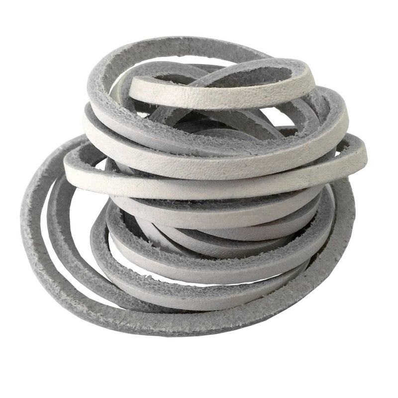 1 PCS of 18 Rawhide Leather Shoelaces Shoe Boot Laces Shoestrings Cord White 280CM