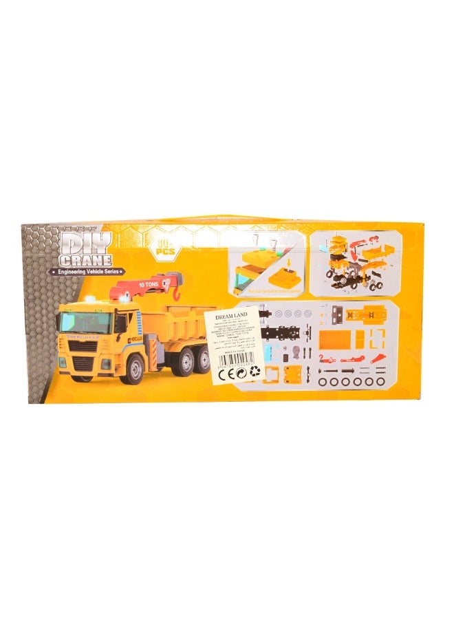 Diy Construction Crane Truck Toy with Drill Tool 80 Pieces-3201-3  - Image 2