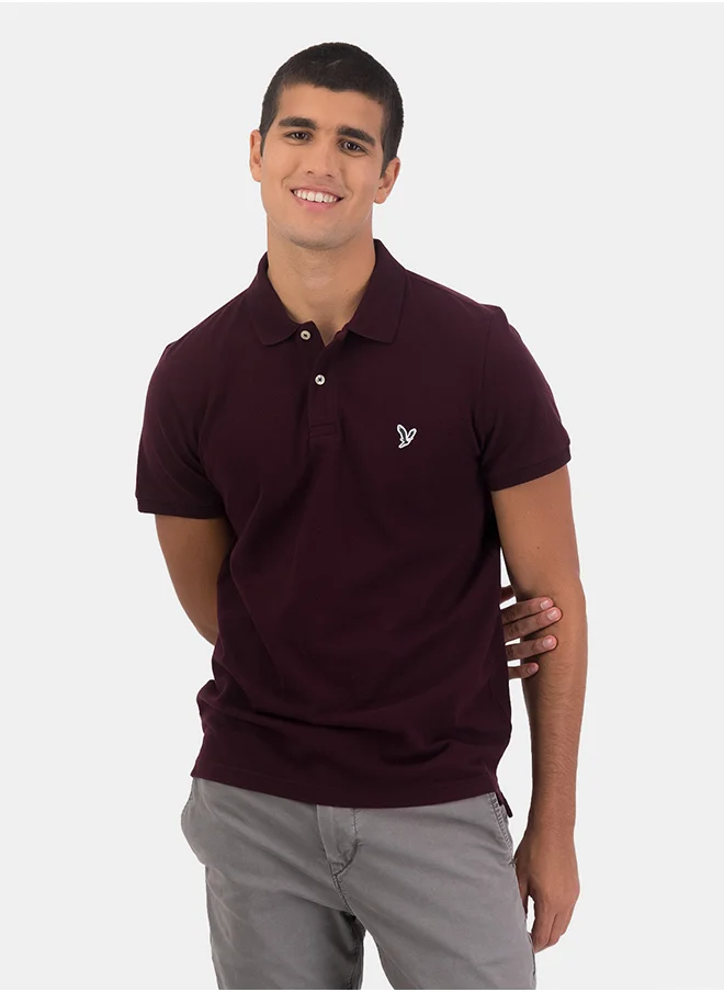 American Eagle Logo Slim Fit Polo