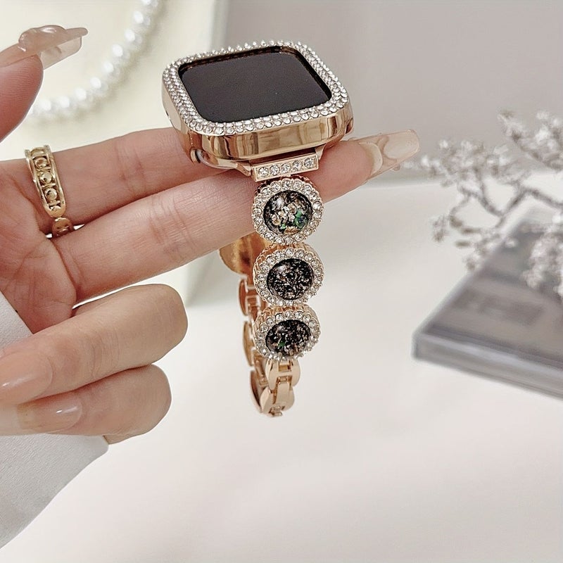 سوار ساعة روز جولدن ستاري سكاي لساعة Apple Watch Series 10 1 38 ملم 40 ملم 41 ملم 42 ملم - Image 1