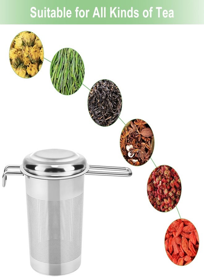 Numola Large Tea Infuser - Stainless Steel Loose Leaf Tea Steeper with Heat Resistant Double Handles, Tea Strainer & Tea Ball for Mugs, Cups & Teapots - Perfect for Home, Office, Coffee - Image 5