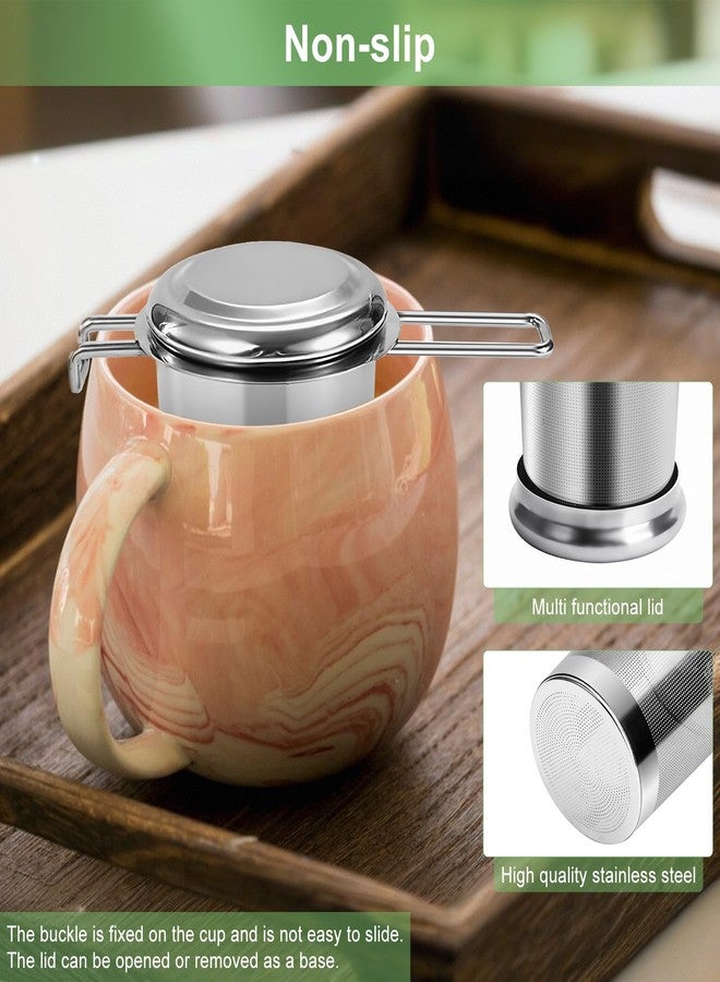 Numola Large Tea Infuser - Stainless Steel Loose Leaf Tea Steeper with Heat Resistant Double Handles, Tea Strainer & Tea Ball for Mugs, Cups & Teapots - Perfect for Home, Office, Coffee - Image 3