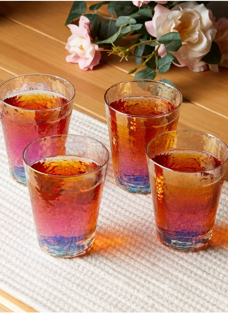 Premier Set of 4 Aurora Glass Tumblers