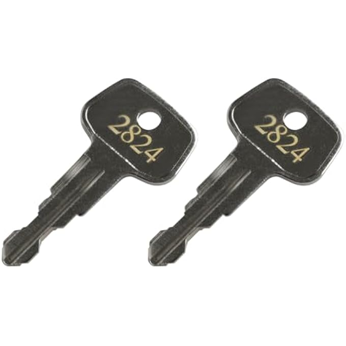 rayihni 2824 X-Cargo Luggage Roof Replacement Keys,X-Cargo Roof Rack Key Karrite Ski Bike xcargo Carrier Skyline Sportrack XL,Replacement Keys for X-Cargo roof Racks[2 Pack] - Image 1