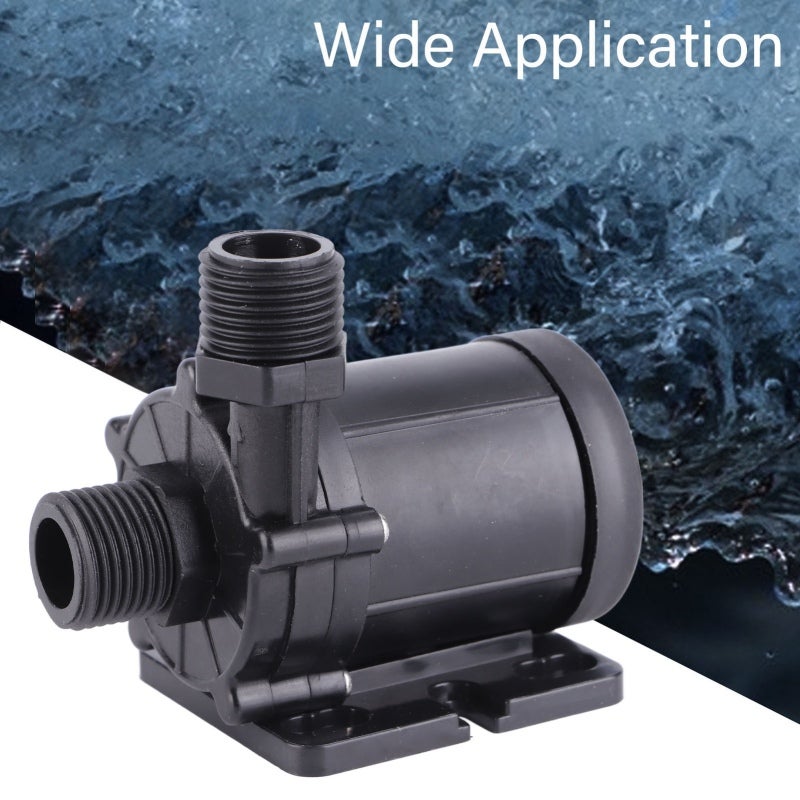 Booster Pump: 12V DC, 12m Discharge Lift, 700L/H Flow - Water Shortage & Rotor Locking Protection Compact Pump with ABS Casing, Copper Motor for Fish Tanks, Aquariums, Fountains, Showers - Image 4