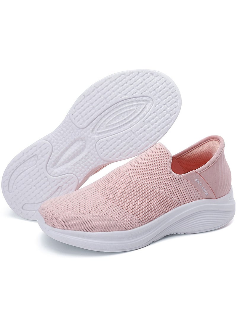 Sky View Women's Walking Shoes Slip-On Lightweight Sneakers Running Shoes Exercise Tennis Shoes Fitness Sports Shoes Lightweight Breathable Soft Sole - Image 1
