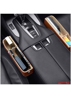 Car Seat Gap Filling Organizer Car Crevice Storage Box PU Leather Car Front Seat Pockets Interior Accessories for Smartphone Part Wallet Key 2pce Brown - pzsku/Z31FCF7DAE2947955F187Z/45/_/1691585093/112a8fee-67cf-42bf-b086-c79d86bc65a2