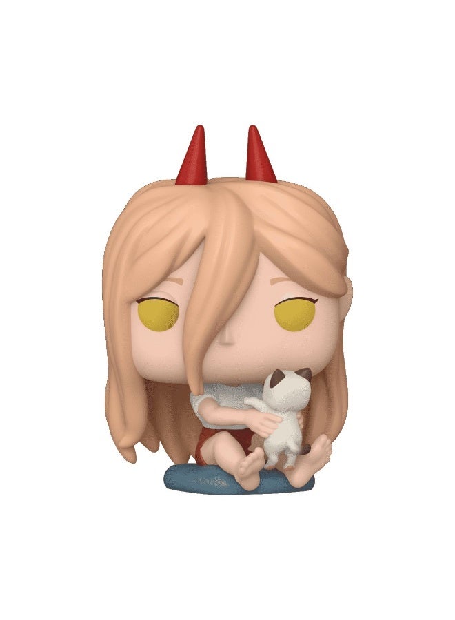 Funko Pop! Animation: Chainsaw Man - Power Meowy w/chase (FL)(Exc) (FU84413) - Image 1