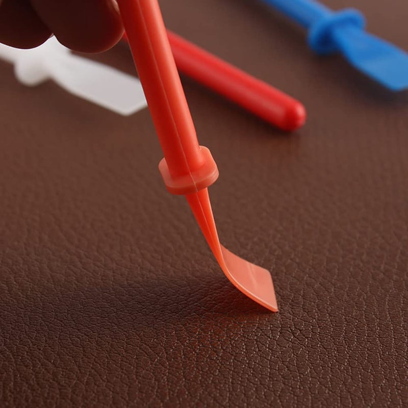 NALACAL Glue Spreaders, Colored Polypropylene Glue Smear Sticks Applicator, Painting Scrapers for Handmade DIY Art Leather Craft Tool, 6 pcs - Image 2