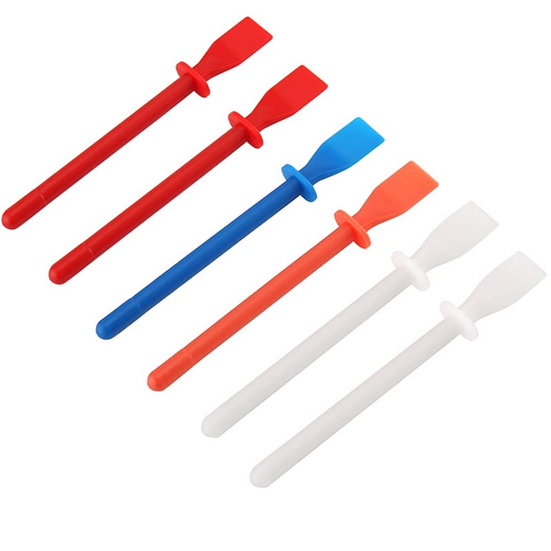 NALACAL Glue Spreaders, Colored Polypropylene Glue Smear Sticks Applicator, Painting Scrapers for Handmade DIY Art Leather Craft Tool, 6 pcs - Image 1