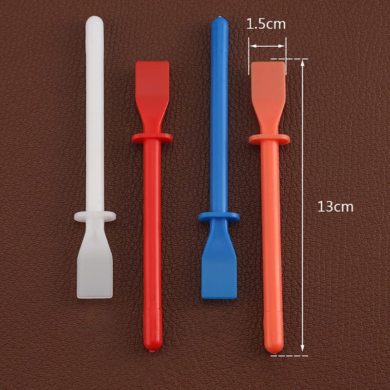 NALACAL Glue Spreaders, Colored Polypropylene Glue Smear Sticks Applicator, Painting Scrapers for Handmade DIY Art Leather Craft Tool, 6 pcs - Image 3