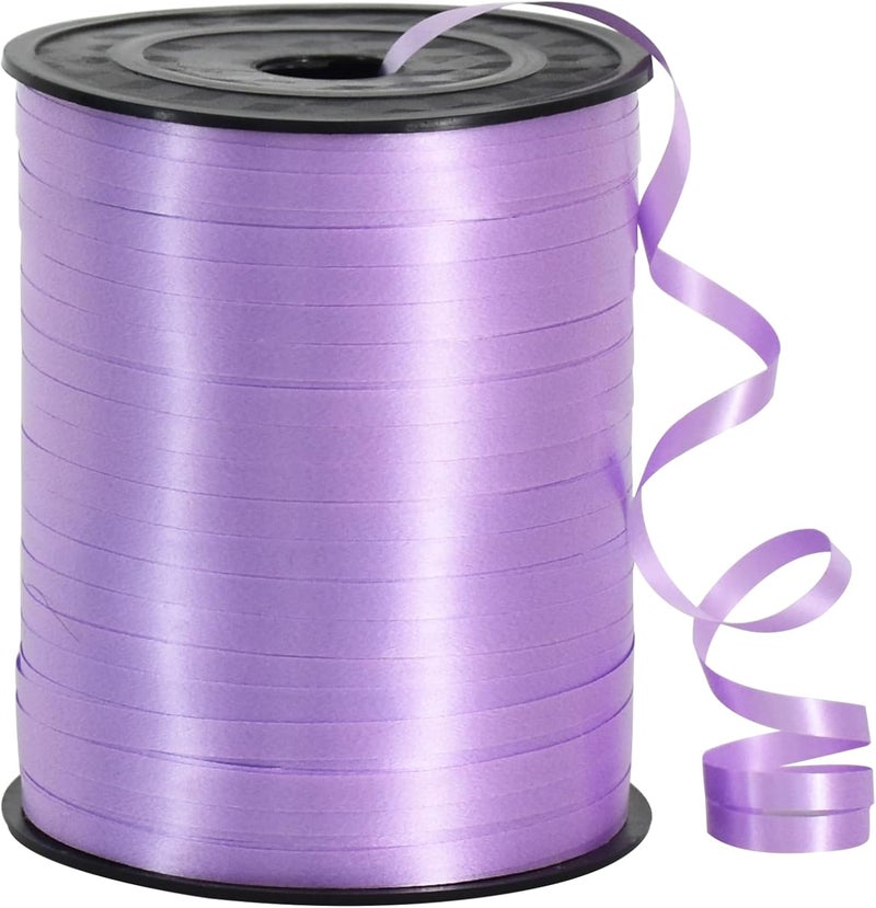 TONIFUL 500 Yards Curling Ribbon-Balloon Ribbon-Balloon String for Art&Craft Decor,Gift Wrapping,Ribbons and Bows for Wedding Christmas New Year Birthday Gifts Graduation Supplies (Light Purple) - Image 1