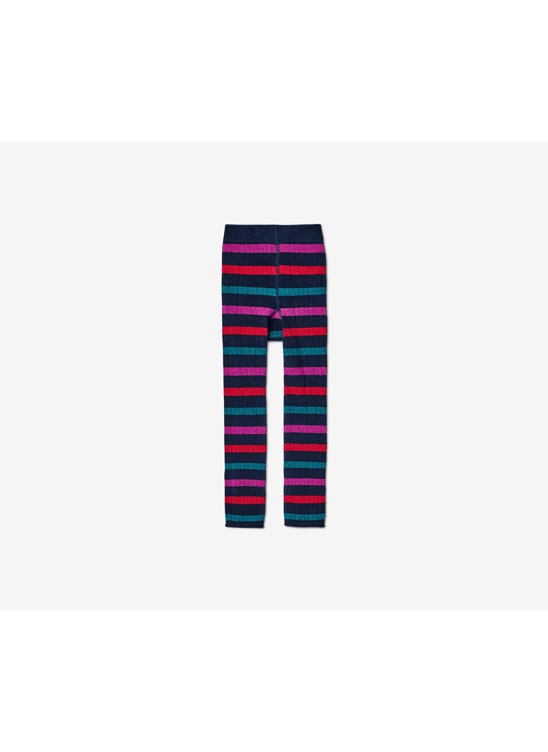 Tchibo - Kid Girls 2 Pairs Knitted Leggings, Navy Combo - Image 1