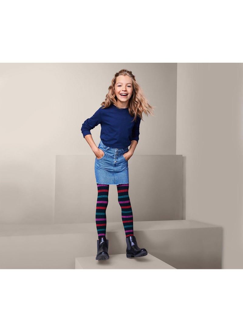 Tchibo - Kid Girls 2 Pairs Knitted Leggings, Navy Combo - Image 1