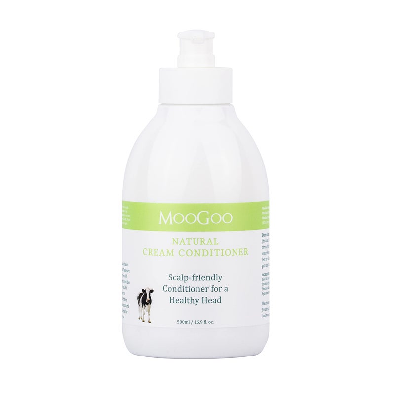 MooGoo Cream Conditioner - A non-irritating, moisturizing formula for sensitive scalps and dry hair - For all ages and hair types - For men and women. - Image 1