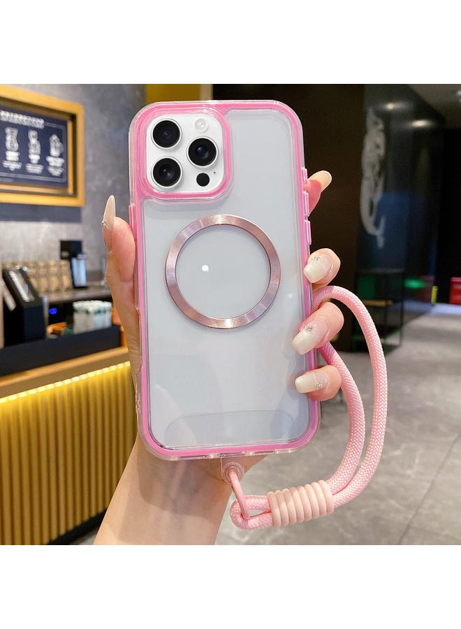 Zaboon Case For iPhone 12 Pro Max Airbag 3 in 1 CD Texture MagSafe Phone Case with Strap - Image 1