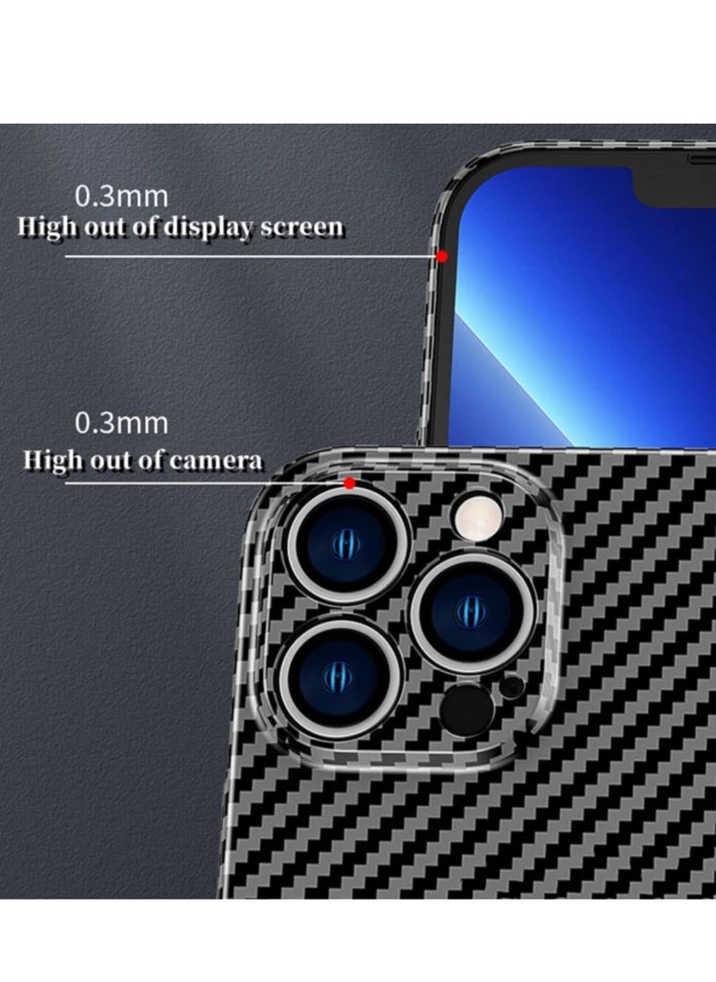 Raxoom Personality Handsome Light Thin Carbon Fiber Pattern PC Phone case Compatible with iPhone 11 Pro Unique Comfortable Cool Shockproof Back Cover - Image 3