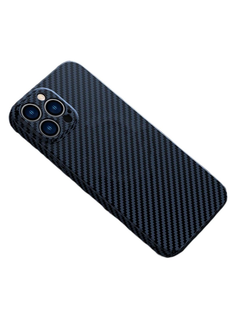 Raxoom Personality Handsome Light Thin Carbon Fiber Pattern PC Phone case Compatible with iPhone 11 Pro Unique Comfortable Cool Shockproof Back Cover - Image 1