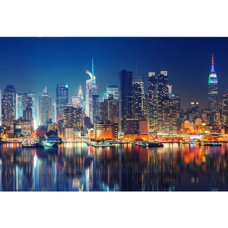 Joyshare Jigsaw Puzzle New York City Skyline Jigsaw Puzzles 1000 Pieces for Adult DIY Puzzles Educational Brain Challenge Games for Adults Jigsaw Puzzle with Poster5070cm 2755 x 1968 - Image 3