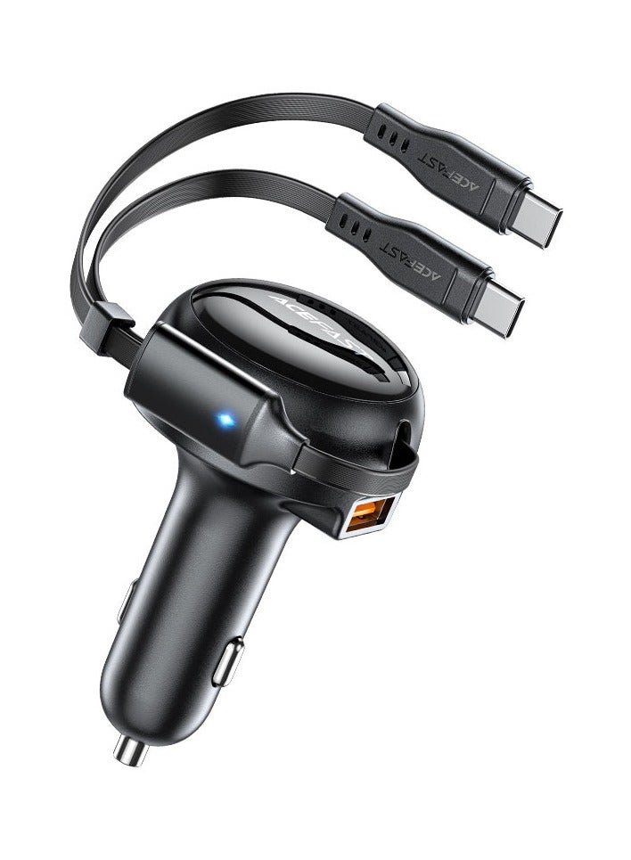 ACEFAST Fast Charge Car Charger B13 53W with 2-in-1 cable - Image 1