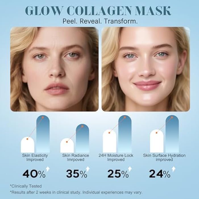 ISTON Collagen Night Wrapping Mask for Glass Skin - Overnight Peel Off for Firmer, Hydrated & Radiant Skin with Hydrolyzed Collagen, Gently Formulated for All Skin Types - 5.07 fl Oz - Image 4