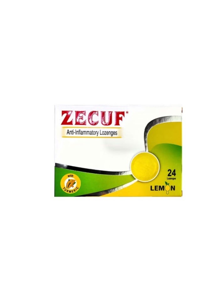Zecuf Lemon with Turmeric Throat Lozenges for Inflammation – Pack of 24 - Image 2