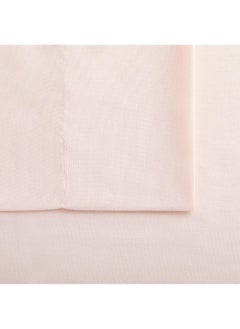 Serta Serta Simply Clean Super Soft Hypoallergenic Stain Resistant Deep Pocket 4 Pieces Solid Bed Sheet Set, Queen, Blush Pink  - Image 5
