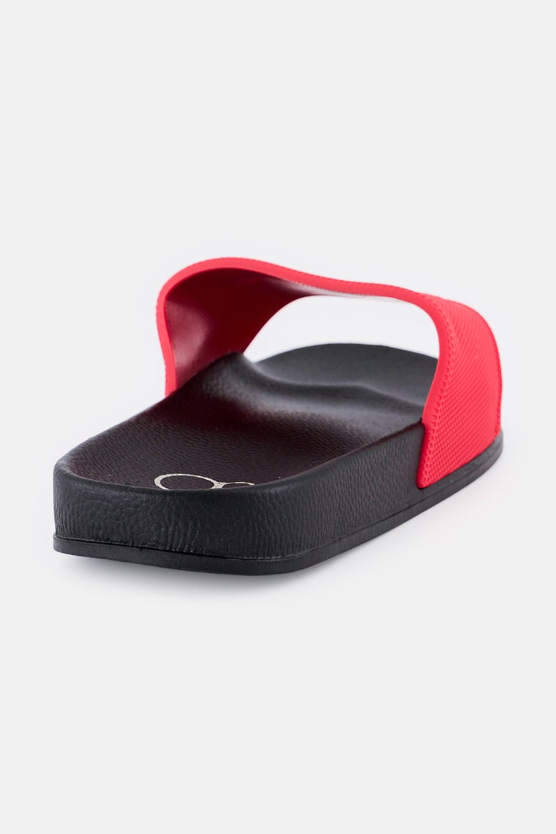 Ocean Pacific Men Brand Logo Slip On Slides, Multicolor  - Image 3