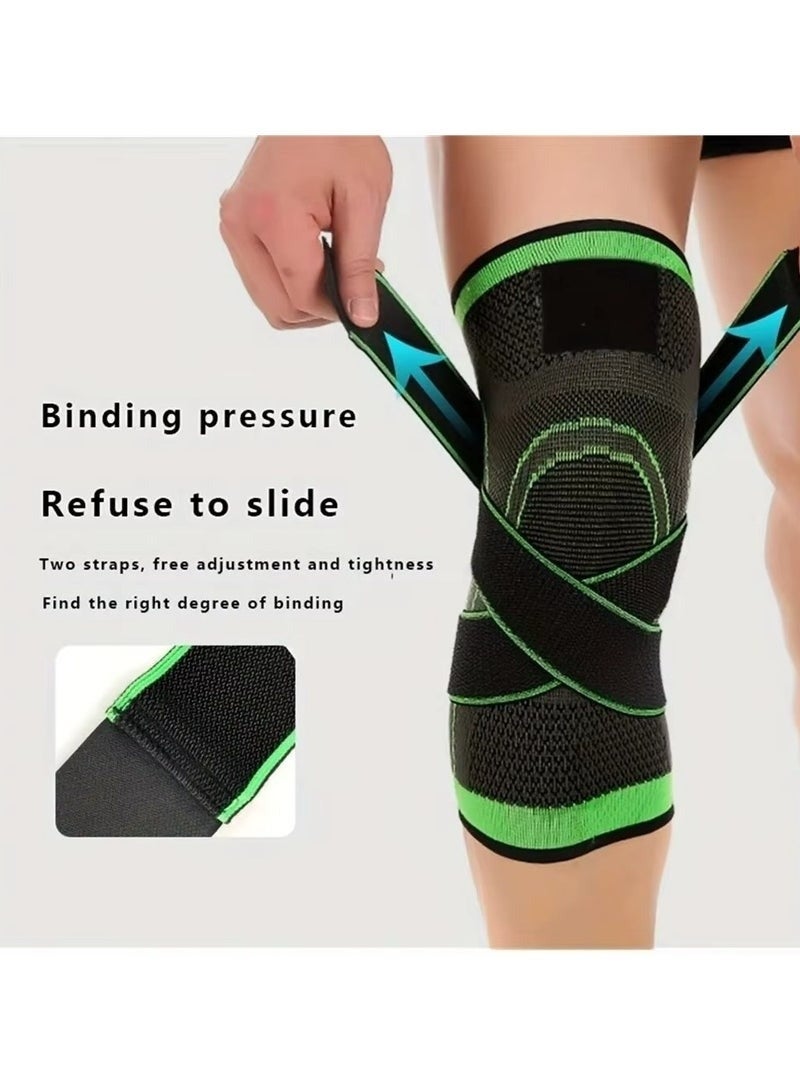 كم ضاغط للركبة - دعامة ضاغطة لالتهاب المفاصل، وتخفيف آلام المفاصل، ورفع الأثقال، والتنس، والتمرين، والاستخدام اليومي - ضمادة ركبة قابلة للتعديل للرجال والنساء - Image 3