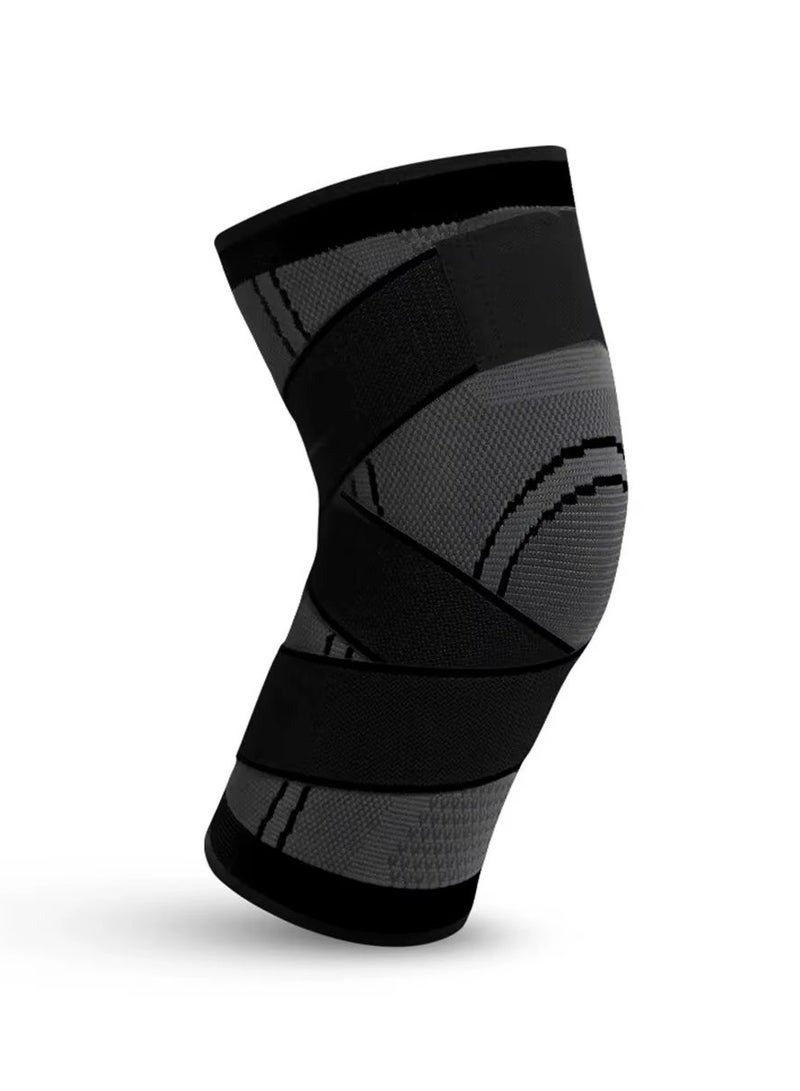 كم ضاغط للركبة - دعامة ضاغطة لالتهاب المفاصل، وتخفيف آلام المفاصل، ورفع الأثقال، والتنس، والتمرين، والاستخدام اليومي - ضمادة ركبة قابلة للتعديل للرجال والنساء - Image 5