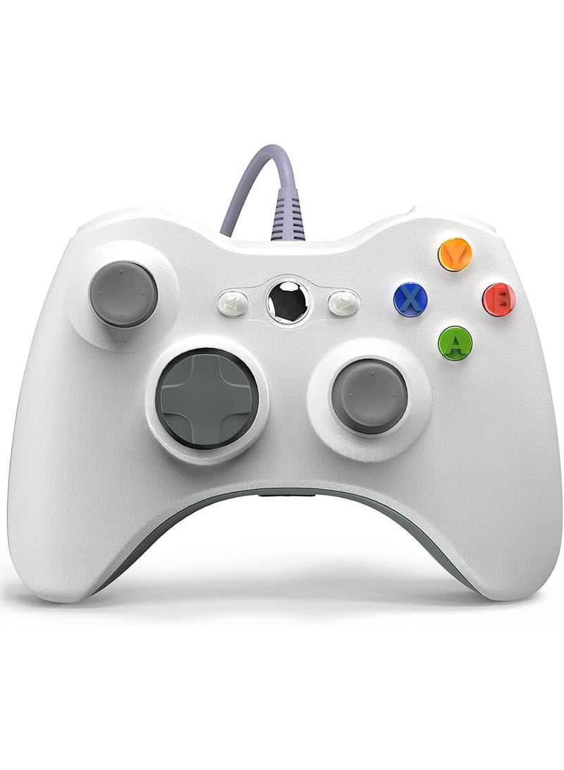 Wired Controller for Xbox 360, Game Controller for 360 with Dual-Vibration Turbo Compatible with Xbox 360/360 Slim and PC Windows 7,8,10,11 (Black)  - Image 1