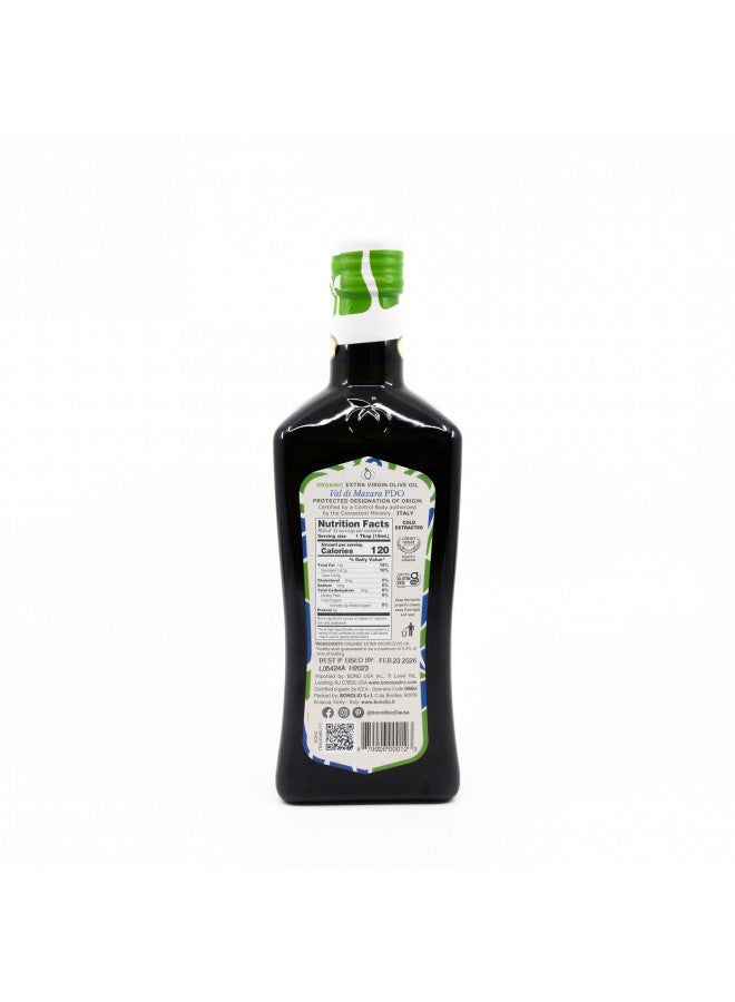 Bono Val di Mazara Sicilian PDO Organic Extra Virgin Olive Oil, 16.9 Fl Oz - Image 2